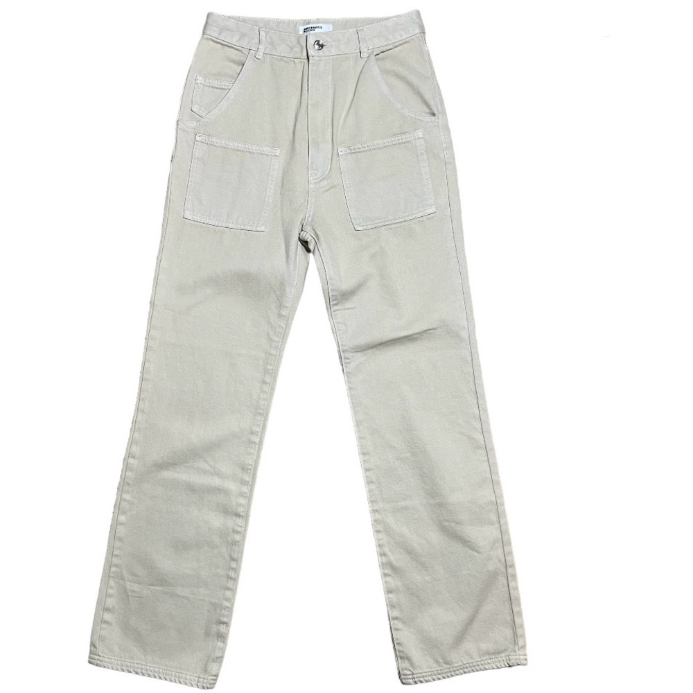 Mistress Rocks Runaway 100% Cotton Twill High Rise Straight Leg Pants In Sz S